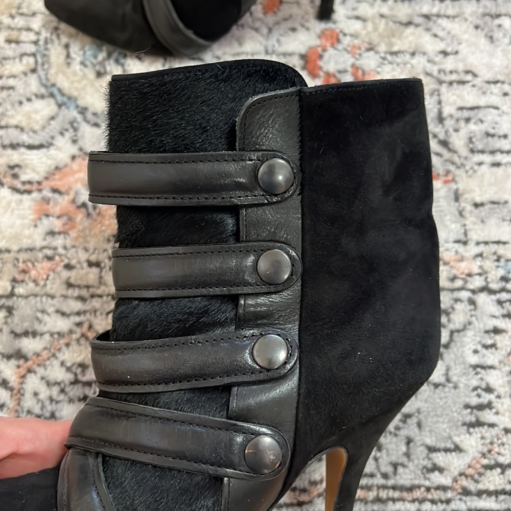 Isabel Marant Tacy Pony Calf Hair Leather Booties - Picture 8 of 11